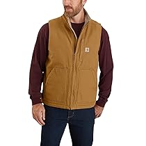 Carhartt Veste sans manches pour homme, Beige, Marron, Taille M