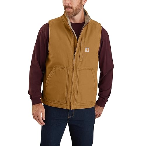 Carhartt Veste sans manches pour homme, Beige/Marron, Taille M