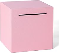 Vista 1 de Alcancía para adultos, debe romperse para abrirse, alcancía irrompible de acero inoxidable, caja de ahorro de metal (rosa, 12 cm)