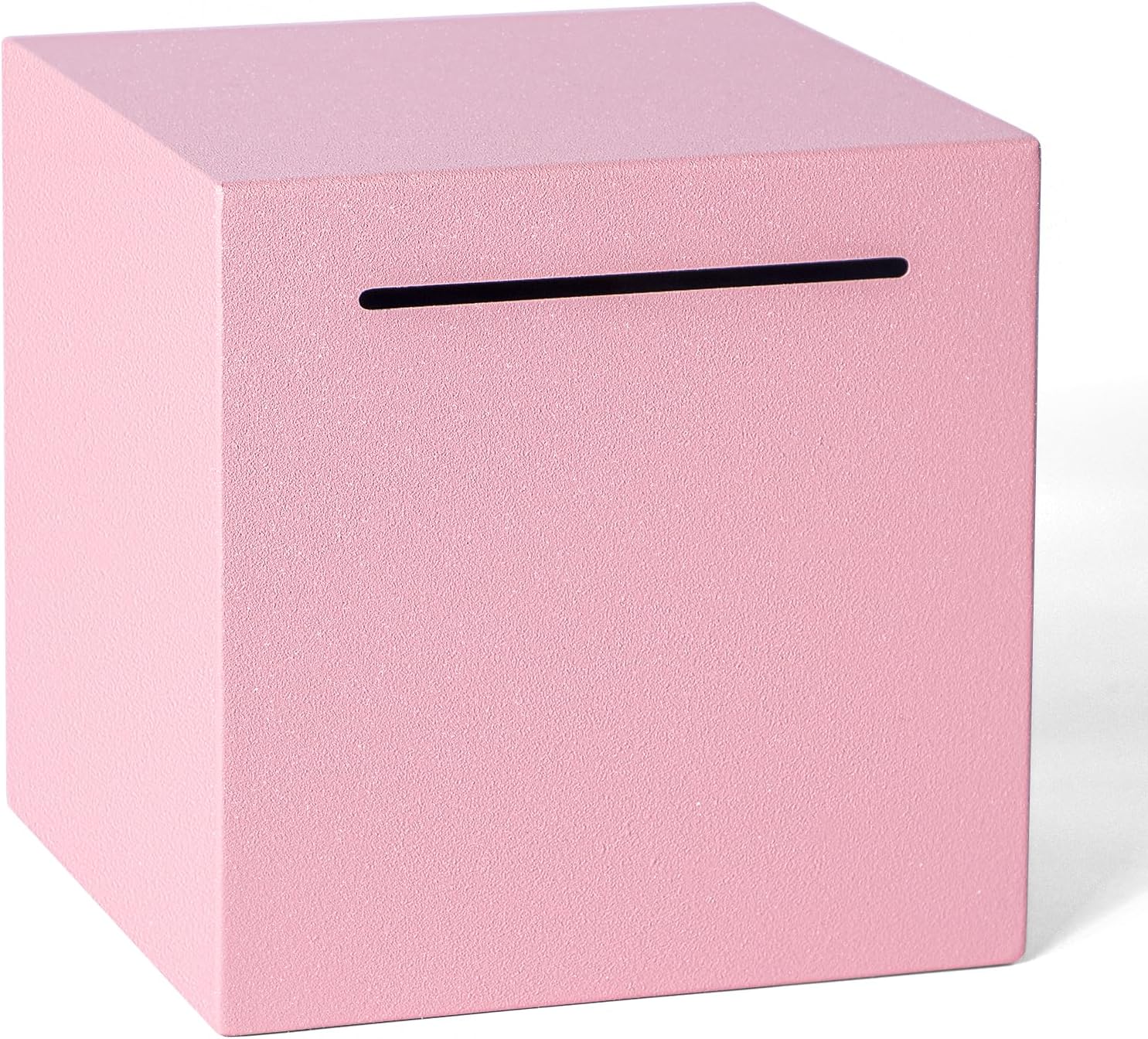 Piggy Bank for Adults Must Break to Open, Unbreakable Adults Piggy Bank Made of Stainless Steel, Metal Saving Bank (Pink, 4.72-inch)