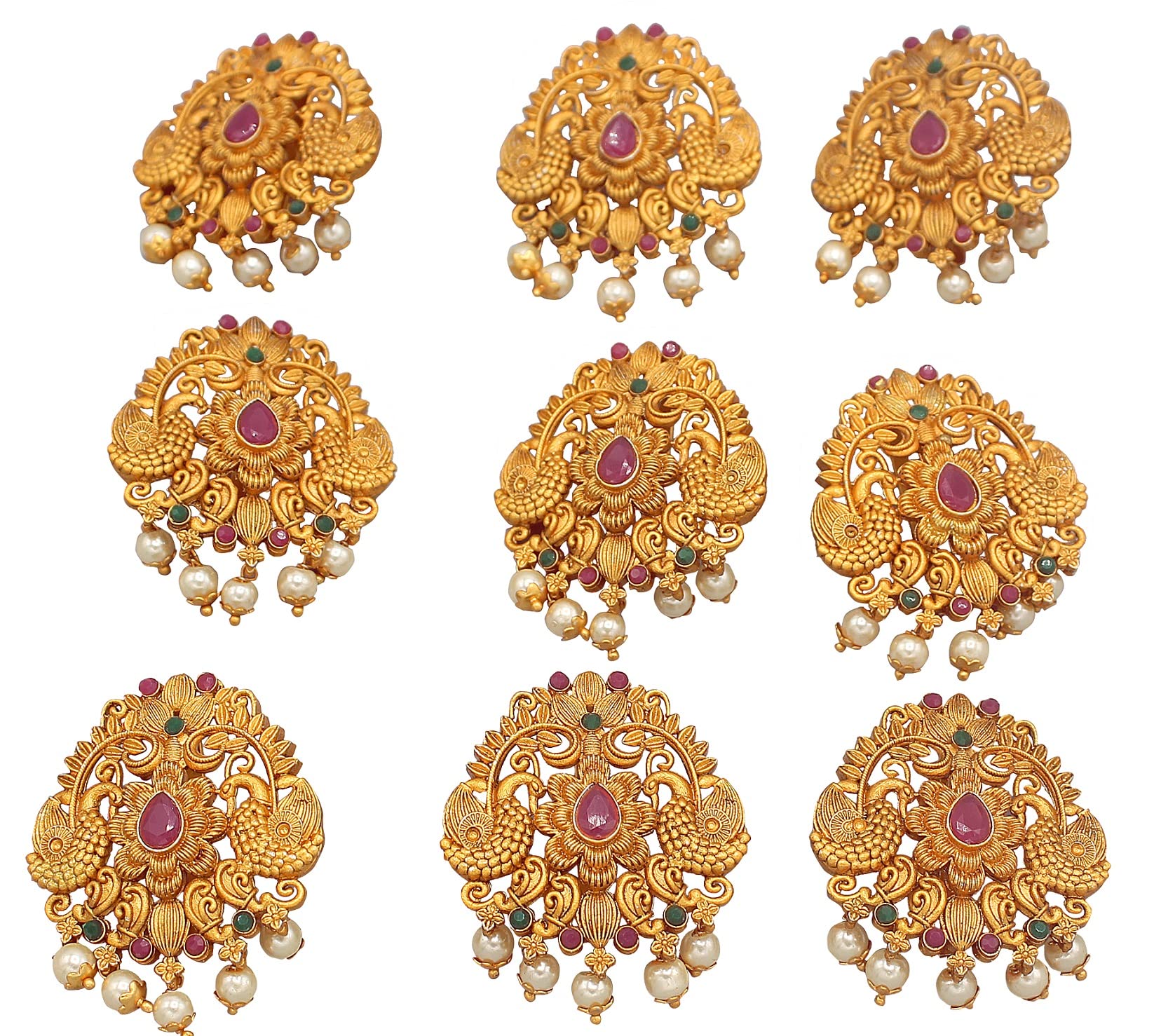 Nagneshi Art _Southern Bling Hair Jewelery Choti Jadai Billai Indian Hair Pin Hair Decoration,Hair Brooch With Hook Wedding Bridal Jewellery For Women_Model No-6079 A,Multi (B0BVRFRYD4) Amazon Price History, Amazon Price Tracker