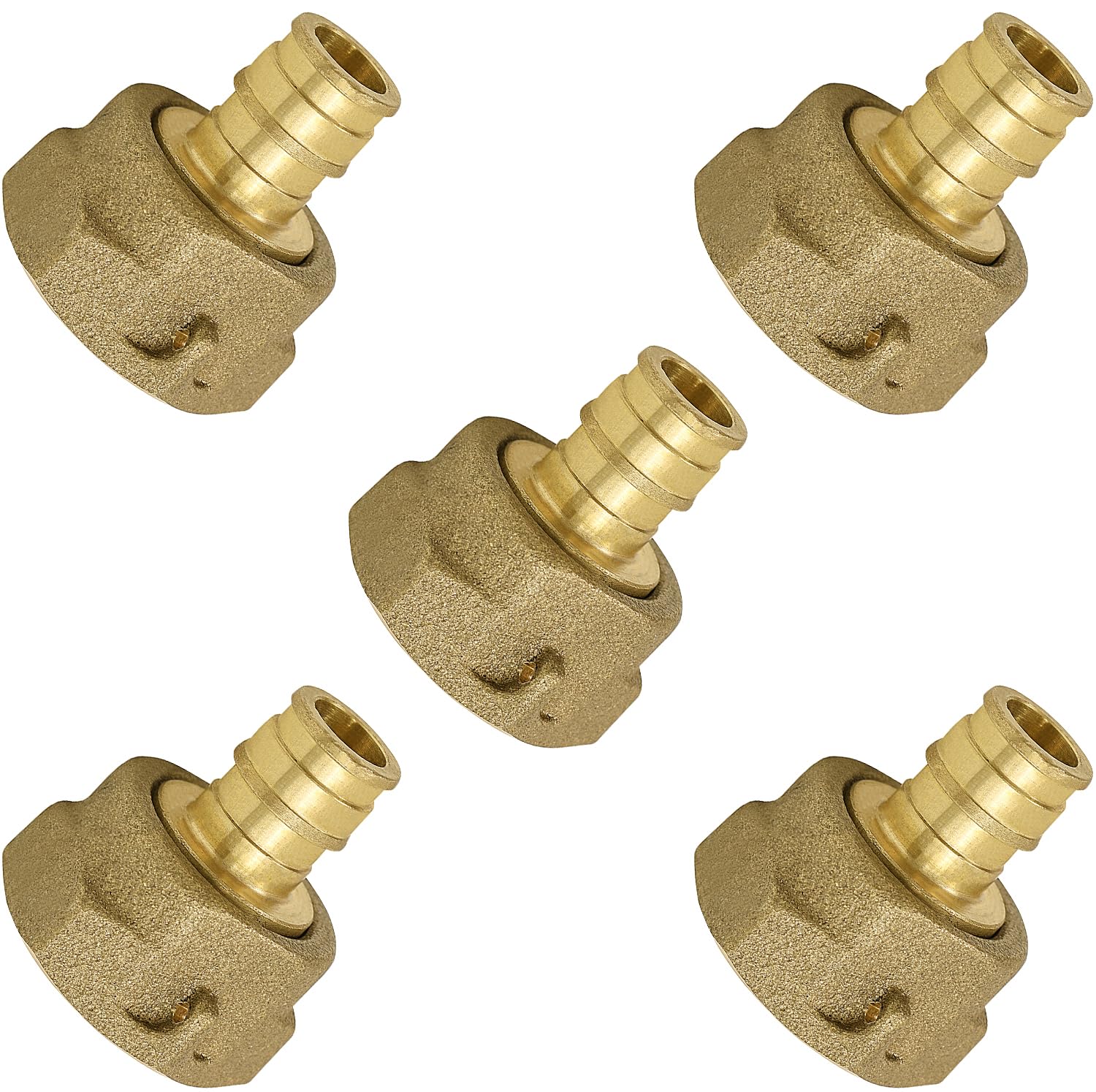 Raccordement compteur d'eau Pex-A 1/2 3/4 fileté laiton sans plomb lot de 5 pièces
