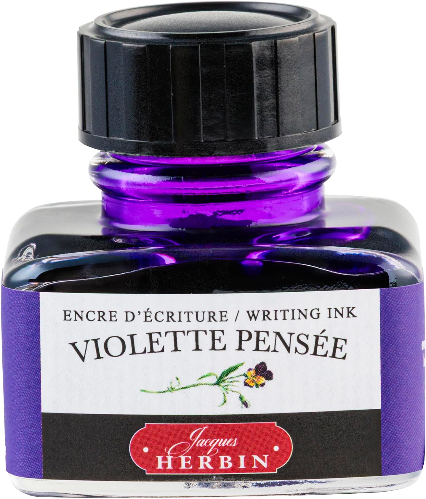 Jacques Herbin 13077T - One 30 ml Bottle of Ink for Fountain pens and rollerballs Violette pensée - Painting - Drawing - Calligraphy - Creative Arts & Crafts