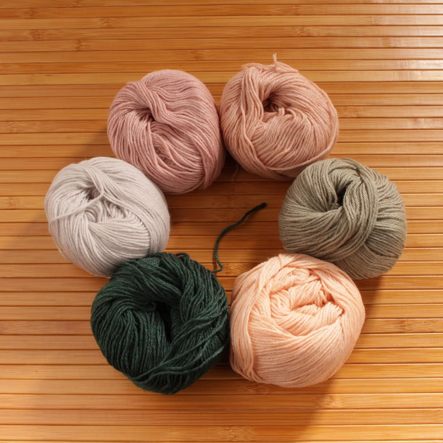 JubileeYarn Oasis Bliss Yarn - 25g/Ball Baby Weight Acrylic Blend - Lakshmi - 6 Balls