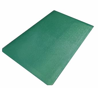 Rhino Mats Hide RH-410DSCG Koroseal Vinyl Anti Fatigue Mat, 4 Width x 10 Length x 7/8" Thickness, Green