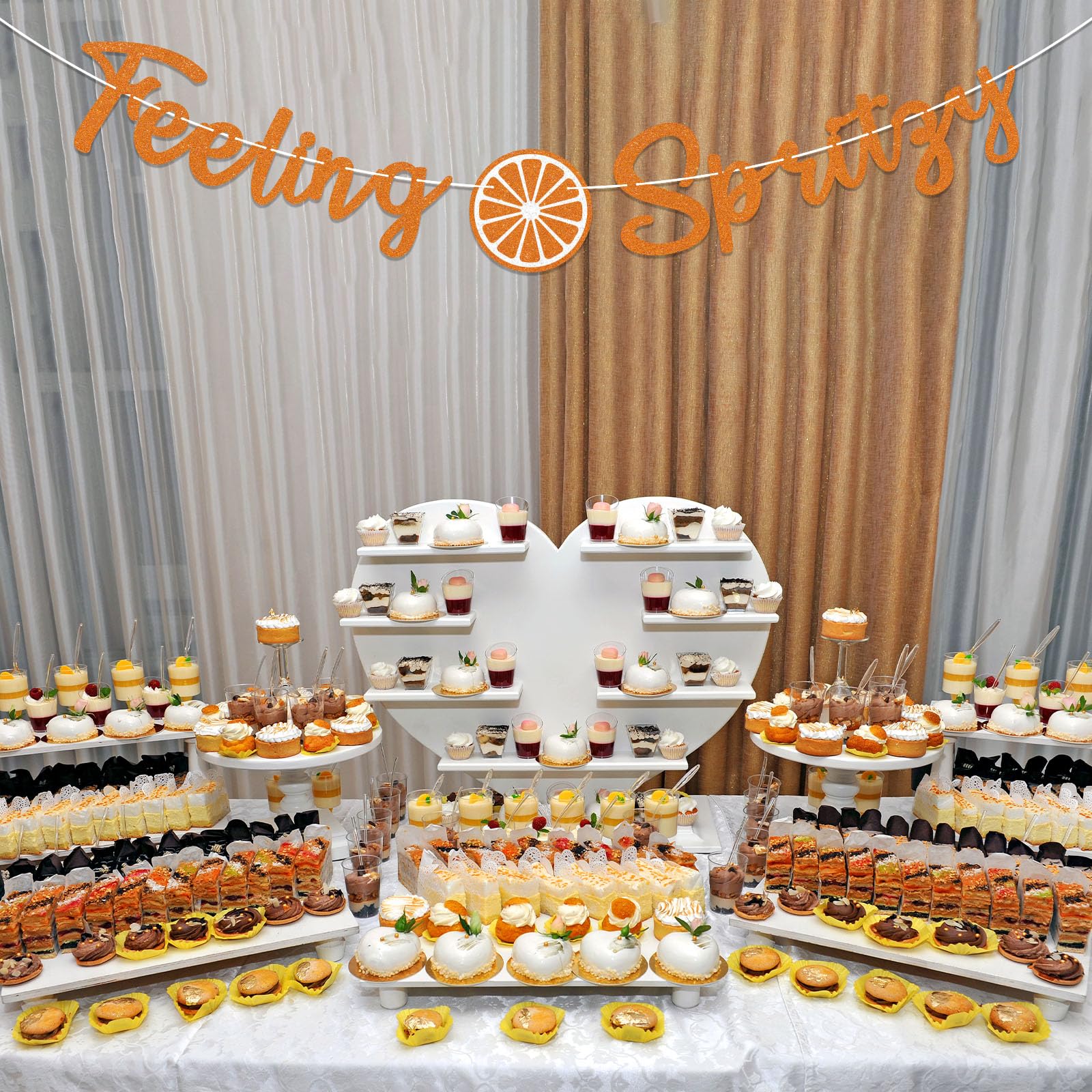 100 stuks Aperol citrus-confetti, Aperol glitter tafeldecoratie, aperol