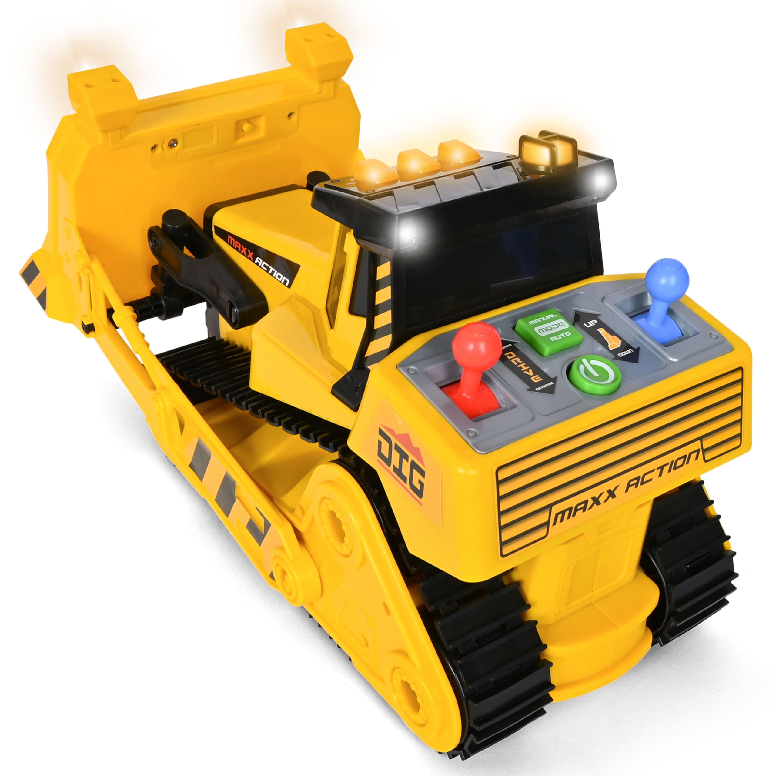 Maxx Action 18' Motorized Lights & Sounds Dig Rig Bulldozer