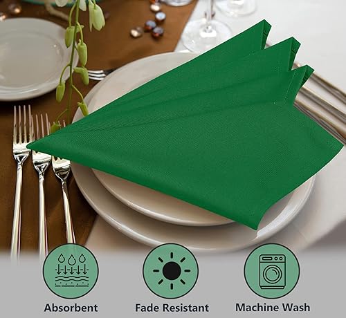 Vista 17 de Ruvanti Servilletas de algodón 12 unidades, servilletas de tela suaves y cómodas, servilletas de lino de calidad hotelera de lujo – Servilletas