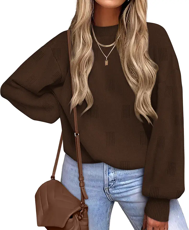 XIEERDUO Womens Sweaters Pullover Knit Sweater Turtleneck Long Sleeve Shirts Fall Fashion 2025