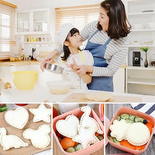 Miniatura 5 de Cortador de sándwiches grande cuadrado sin corteza para la familia, cortador de pan grande para niños