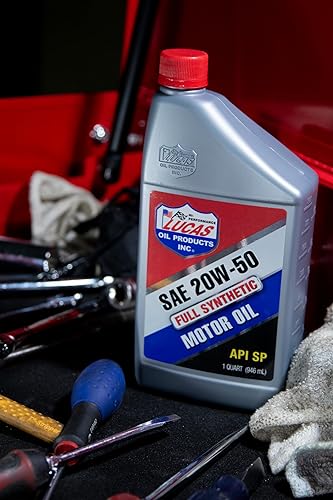 Miniatura 6 de Lucas Oil 10054-PK6 - Aceite sintético de motor de alto rendimiento 20W-50. Botella de 1 cuarto de galón (paquete de 6)