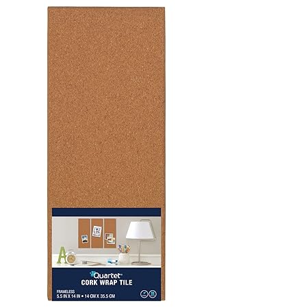 Quartet Cork Tiles, Cork Board, 5-1/2" x 14"