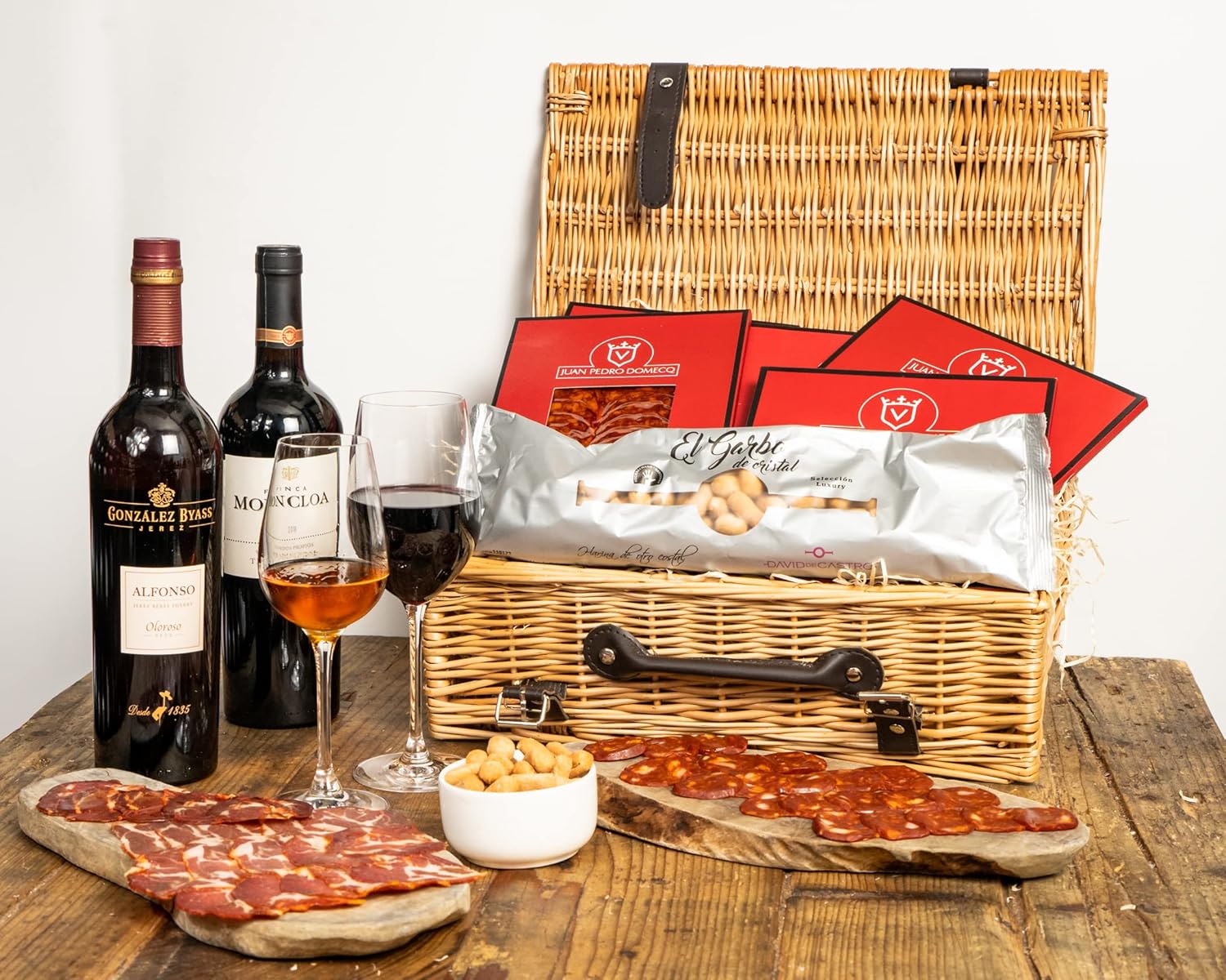 Spanish Iberico Hamper Black Label Iberico Ham & Sherry Gift