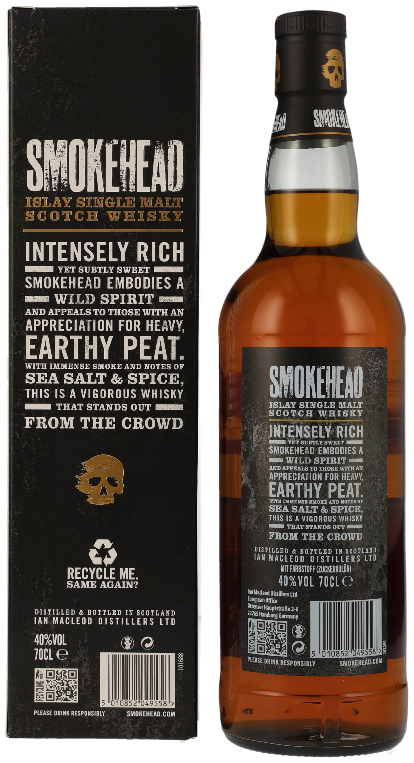 Smokehead Islay Single Malt Scotch Whisky 43% Vol. 0,7l in Tinbox