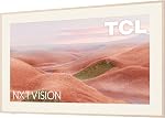 TCL 65” NXTVISION Frame TV 4K QLED, Dolby Vision IQ HDR & Dolby Atmos Smart TV with Google TV, Including Built-in Google Assistant with Voice Remote, Amazon Alexa Compatibility, and Flush Wall Mount