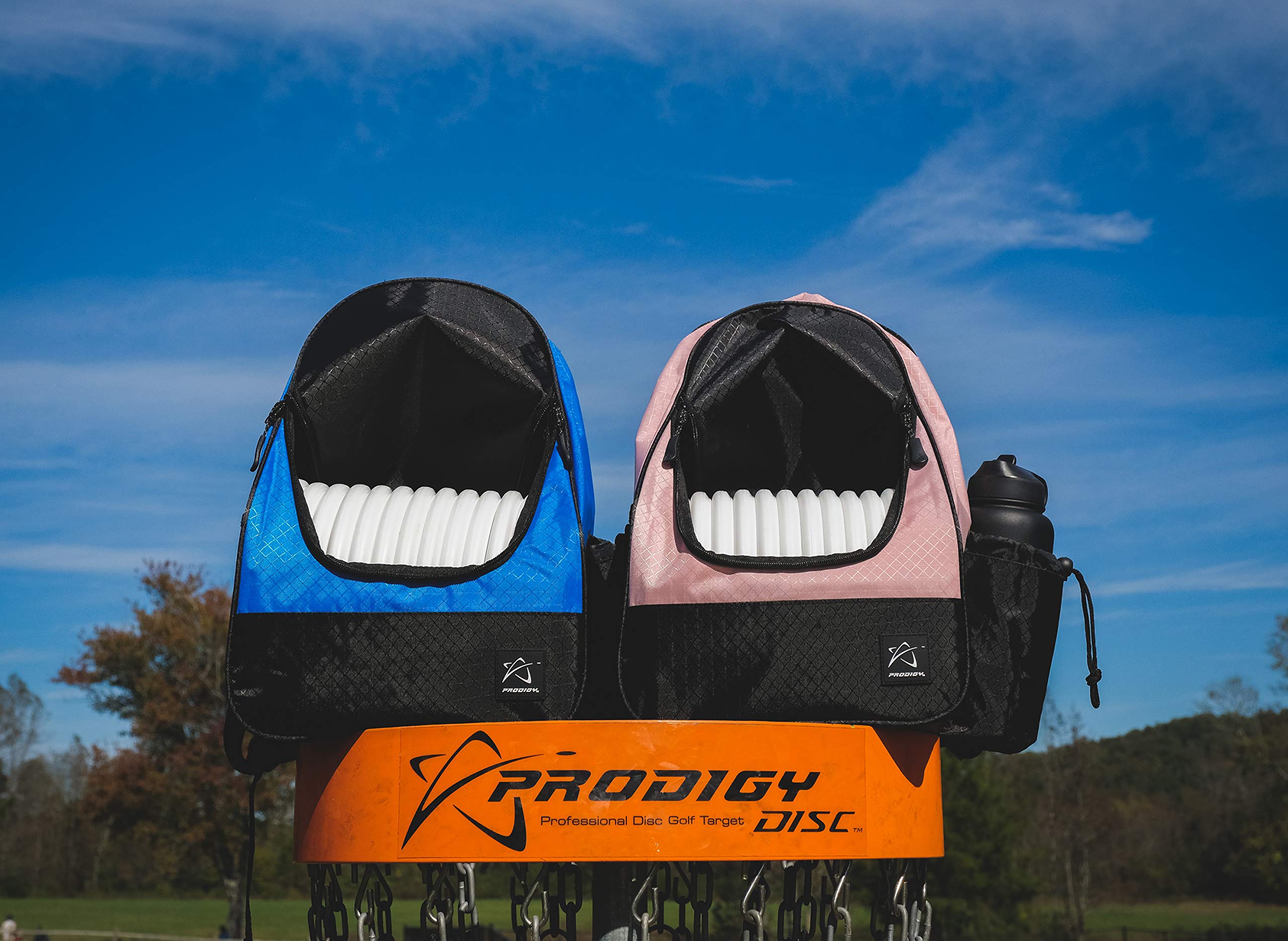 Prodigy Disc Mochila de golf BP-4 – Bolsa de viaje de golf – Capacidad para 16-18 discos más almacenamiento – Mochila de golf de disco resistente al desgarro y al agua – Ideal para principiantes,