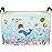 CLOCOR Rectangular Storage Basket Empty,Gift Basket,Waterproof Storage Bin with Handles,Room Decor(Under The Sea)