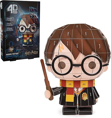 4D Build, kit de modelo de rompecabezas 3D de personajes de Harry Potter, 87 piezas, regalos de Harry Potter, decoración de escritorio, juguetes de