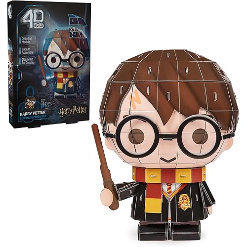 4D Build, Harry Potter Character 3D Puzzle Model Kit 87 Pcs, Harry Potter Gifts Desk Decor, Building Toys, 3D Puzzles for Adults & Teens 12+