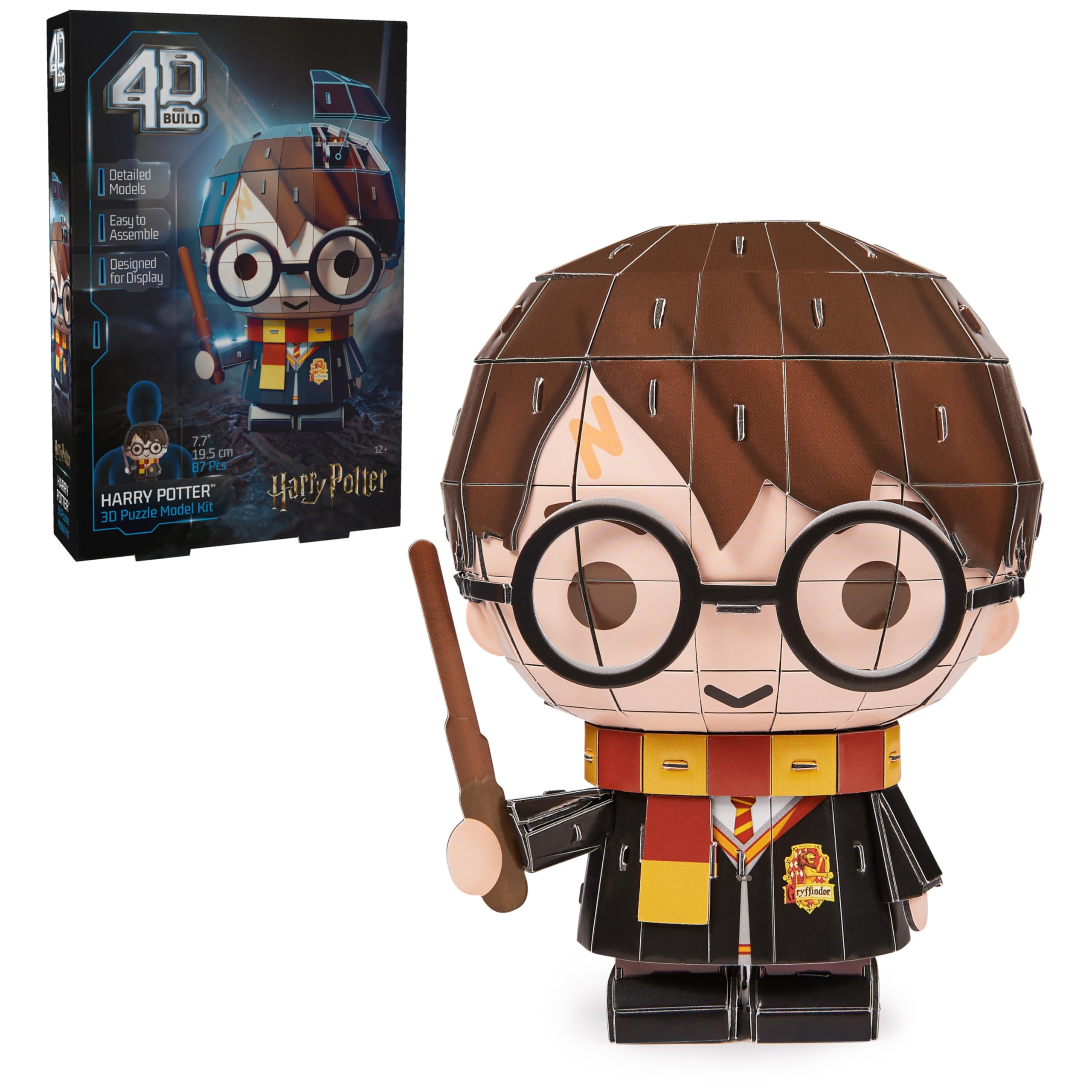 4D Build, Harry Potter Character 3D Puzzle Model Kit 87 Pcs, Harry Potter Gifts Desk Decor, Building Toys, 3D Puzzles for Adults & Teens 12+