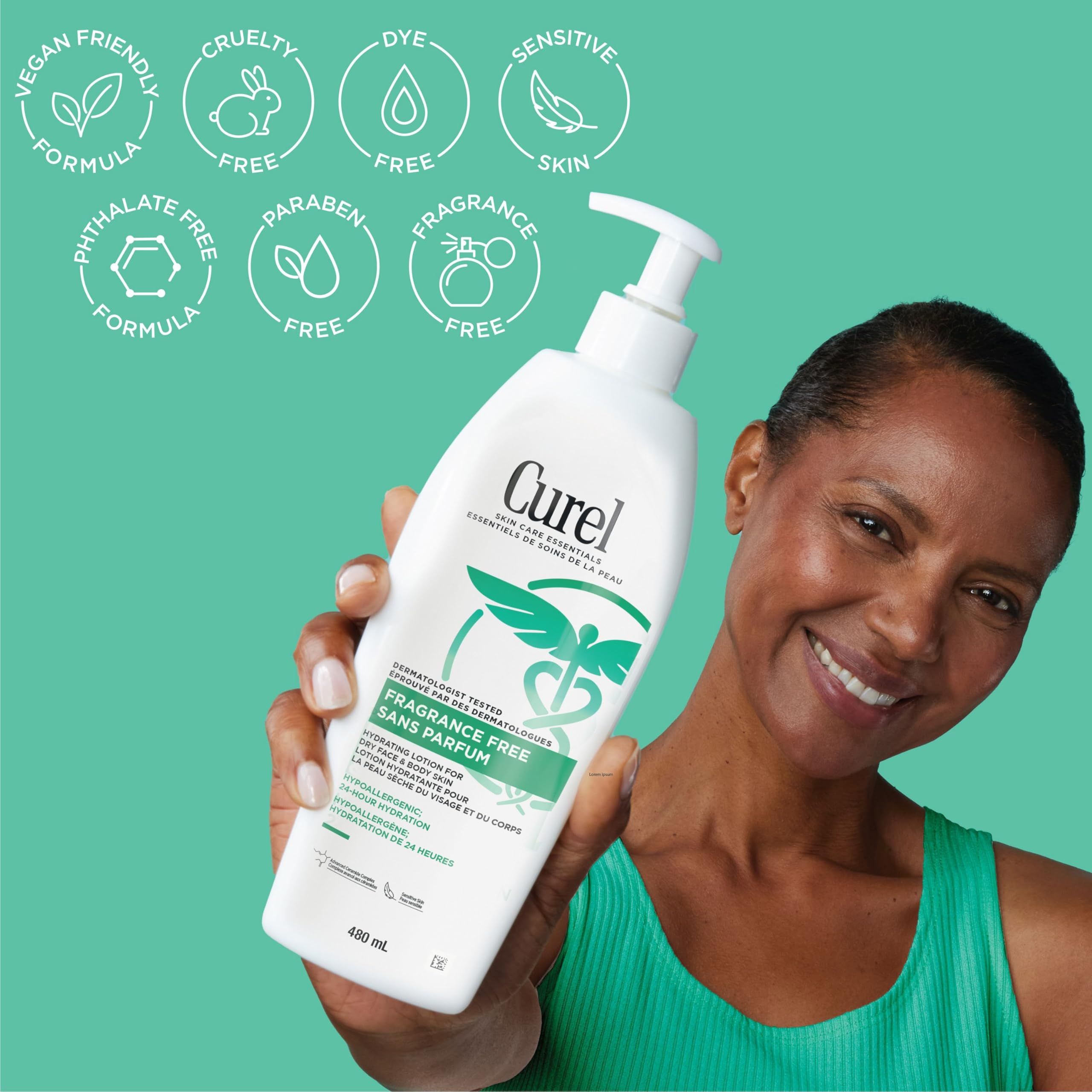 Curel Fragrance Free Comforting Moisturizer, Body Lotion, for Dry