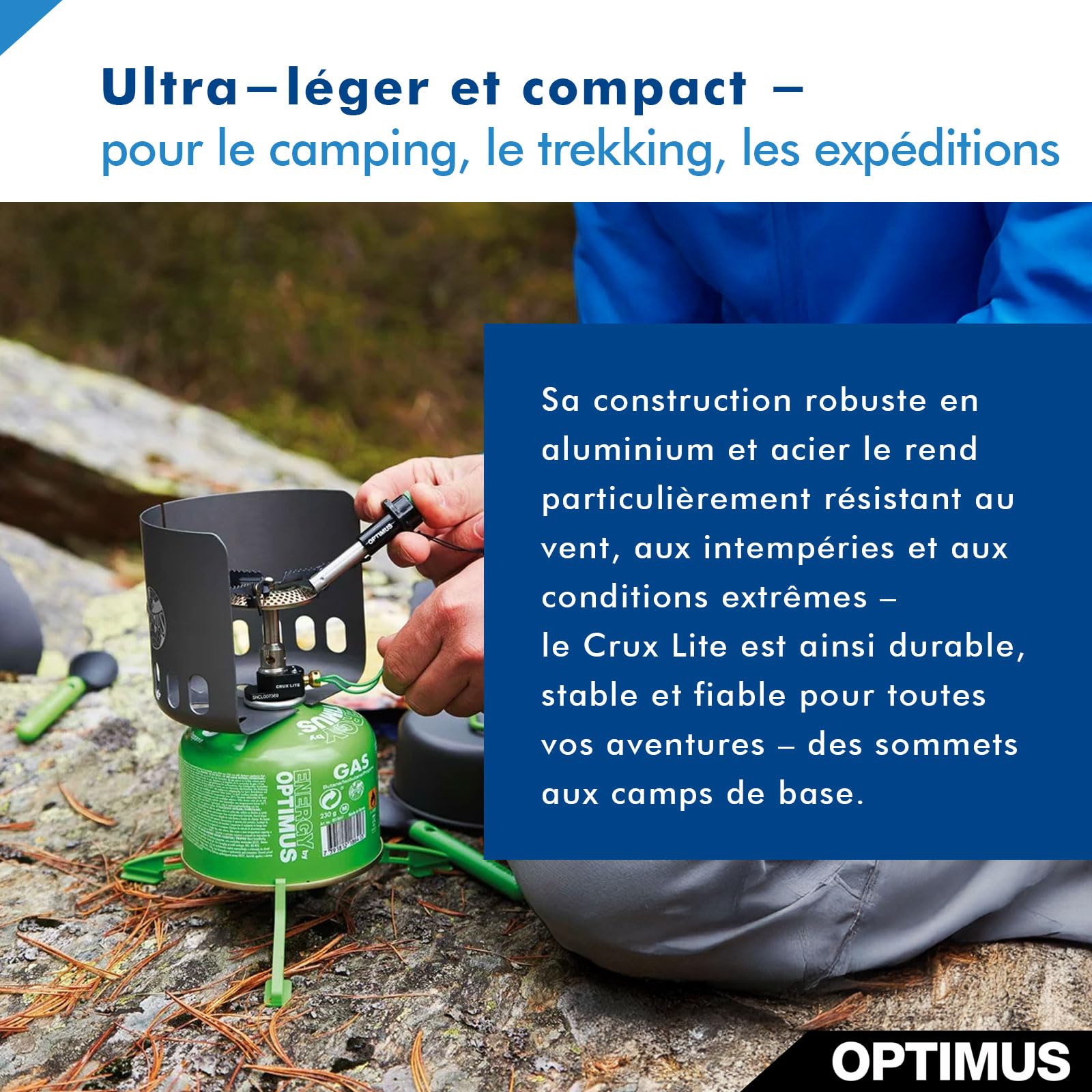 Optimus Crux Lite Piezo - Réchaud à gaz