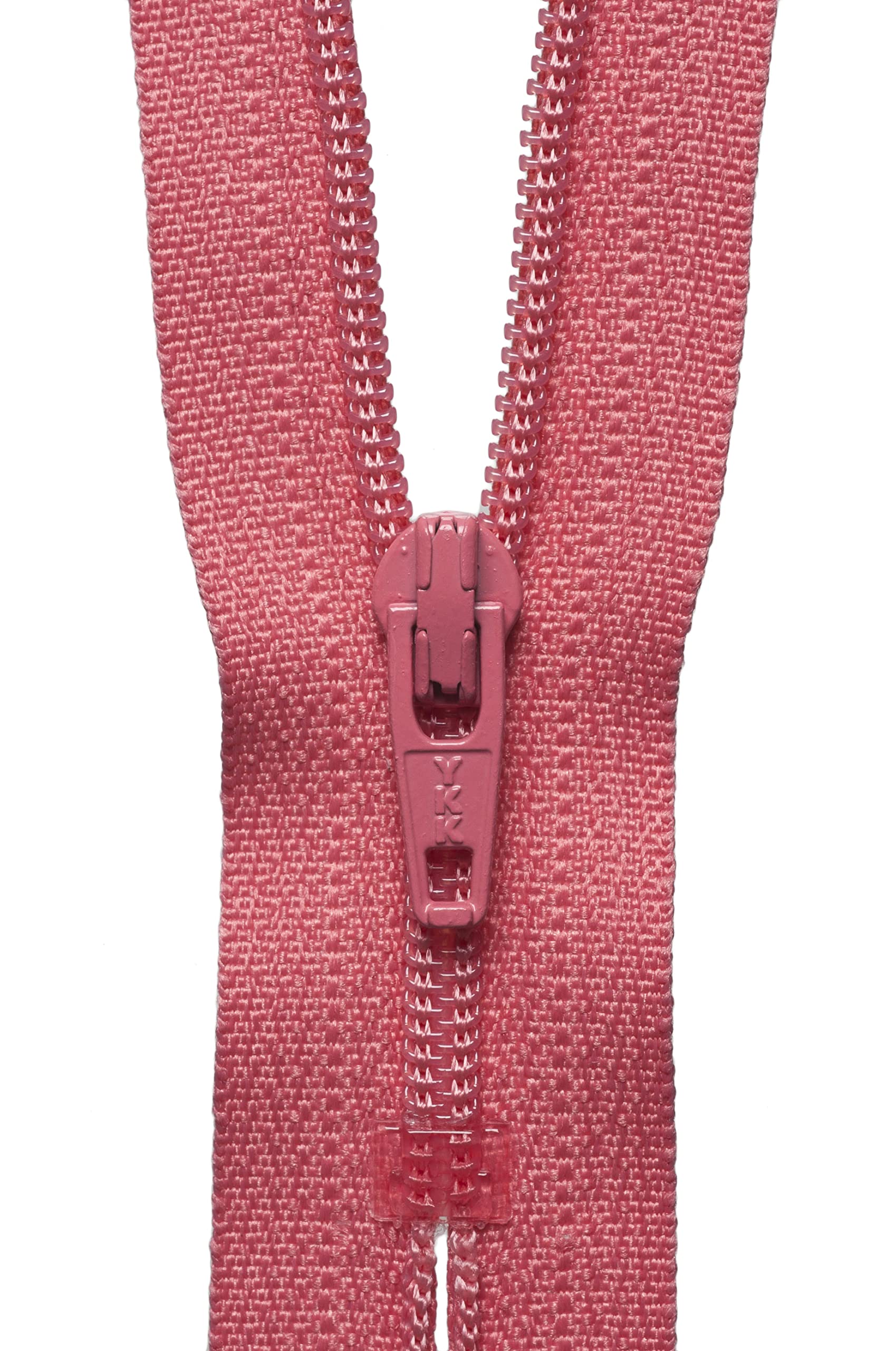 YKK Coil Zip, No. 338 Coral Pink, 15 cm Length