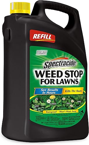 Miniatura 8 de Spectracide Tope de maleza para césped de 1.33 galones, mata más de 200 tipos de maleza, repuesto de pulverizador AccuShot, paquete de 4
