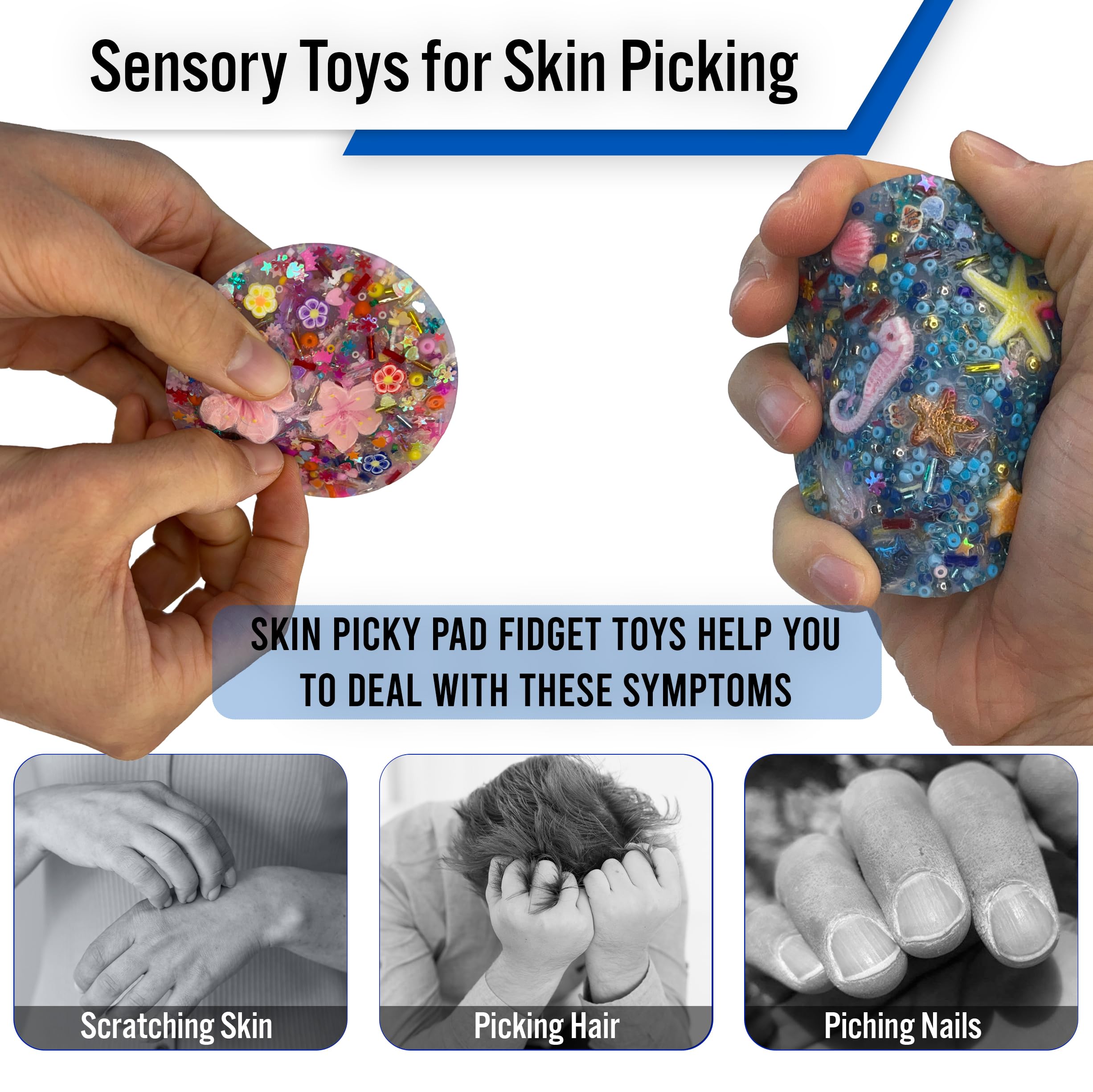 Picking Pad Fidget Toys For Nail Pickers Pack Skin Picking Fidget