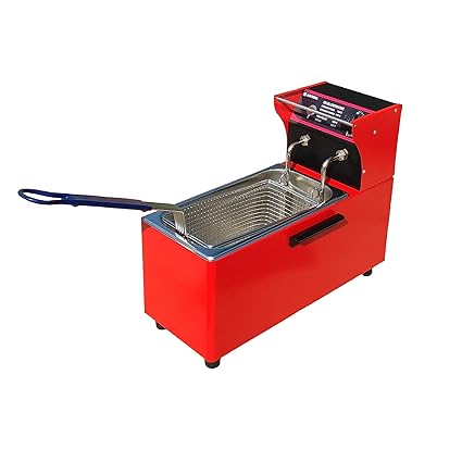 ADORMA DF5L SGL RED 1800W Heavy Duty Commercial Electric Deep Fryer 5 Liters with 1 Year Warranty