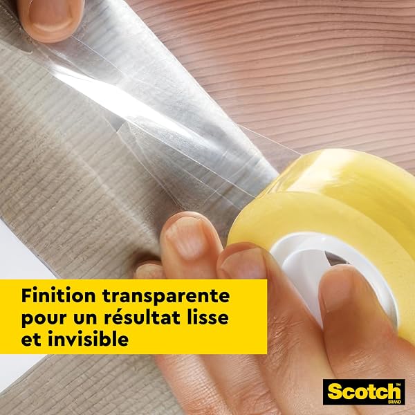 Scotch Ruban Adhésif Transparent, 8 Rouleaux, 19mm x 33m - Ruban Adhésif Transparent à Usage Général pour l'Ecole, la Maison et le Bureau (l'emballage peut varier) - 4