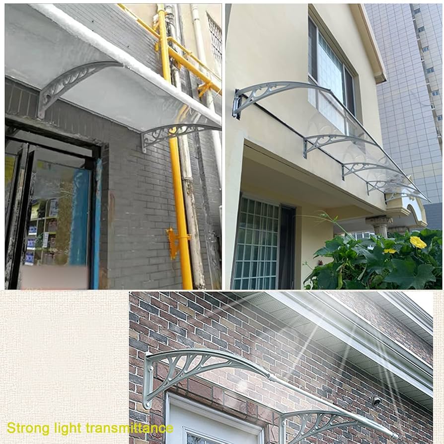 Aazon.co : Front Door Canopy Window Awning Polycarbonate Solid Sheet