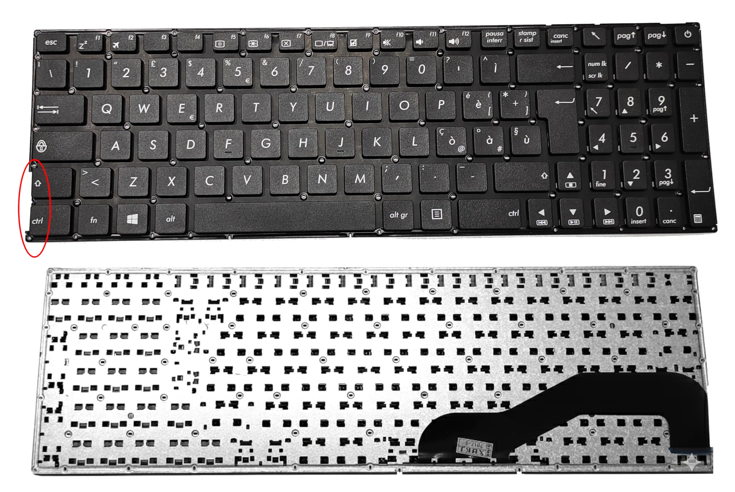 Tastiera Italiana per ASUS F540 X540 K540 R540LJ Compatibile