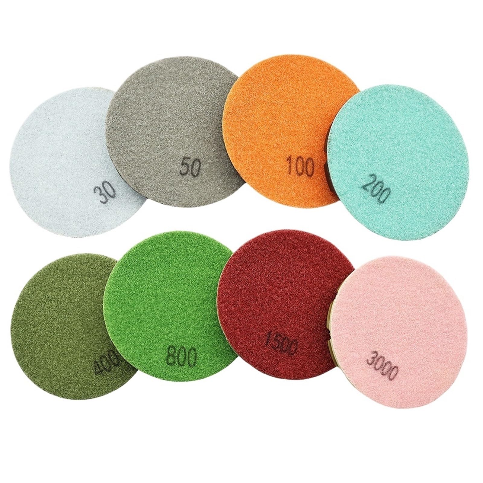 Podkładki polerskie 6 szt. Diamentowe podkładki polerskie 100 mm spoiwo żywiczne 4 "krążki szlifierskie do renowacji podłóg cementowych(Grit 200)