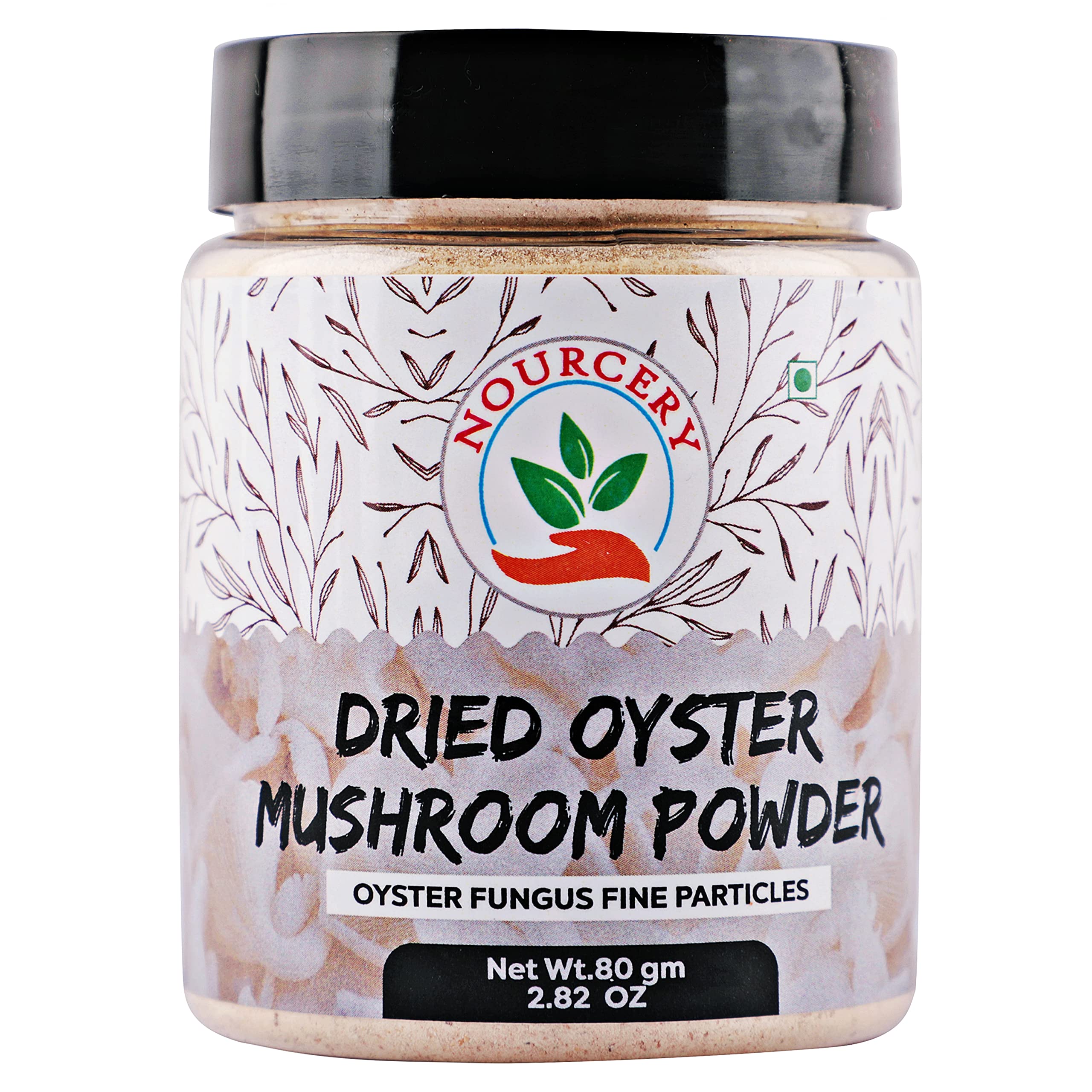 Nourcery Dried Oyster Mushroom Powder, 80Gm (Oyster Fungus Fine Particle) (B09KLN2HQD) Amazon Price History, Amazon Price Tracker