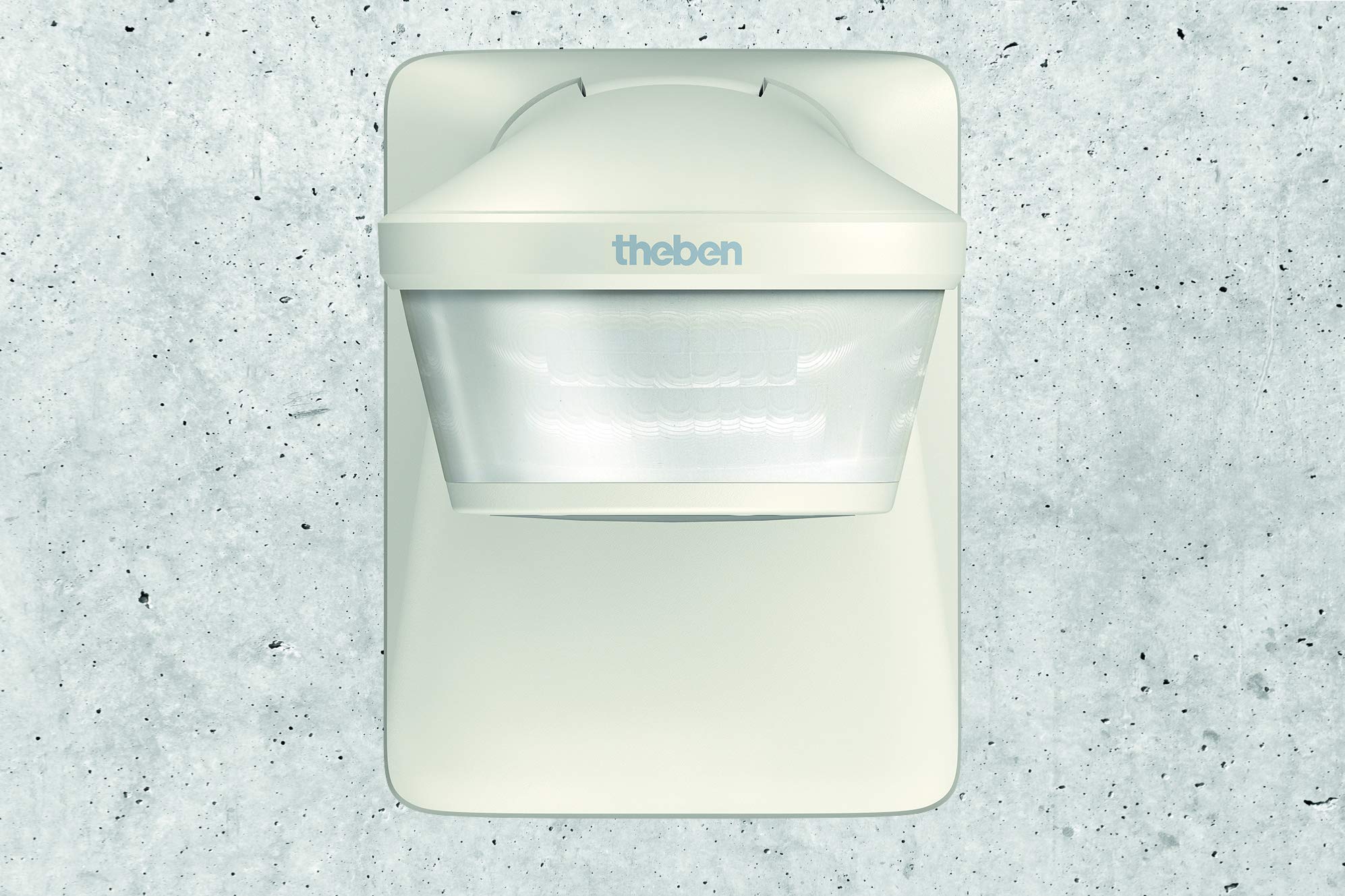 Theben 1010605 theLuxa P220 WH detector de movimiento 220° 32 m | PIR, IP55, 1 s-20 min, 600 W LED, medición de luz mixta, Teach-in, impulso, prueba, orientable, blanco