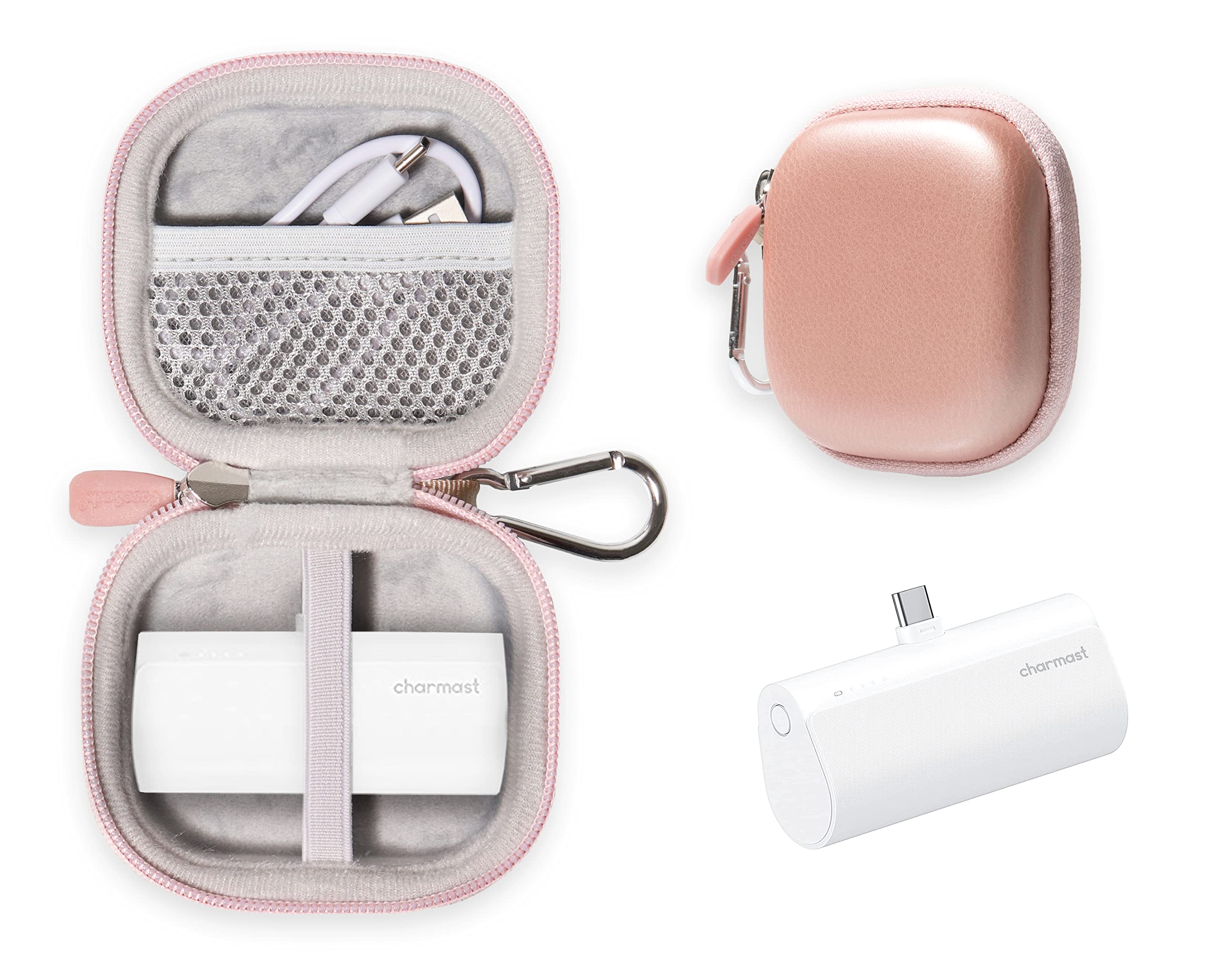 Travel Case for Charmast Small Portable Charger (Rose Gold)-image-49