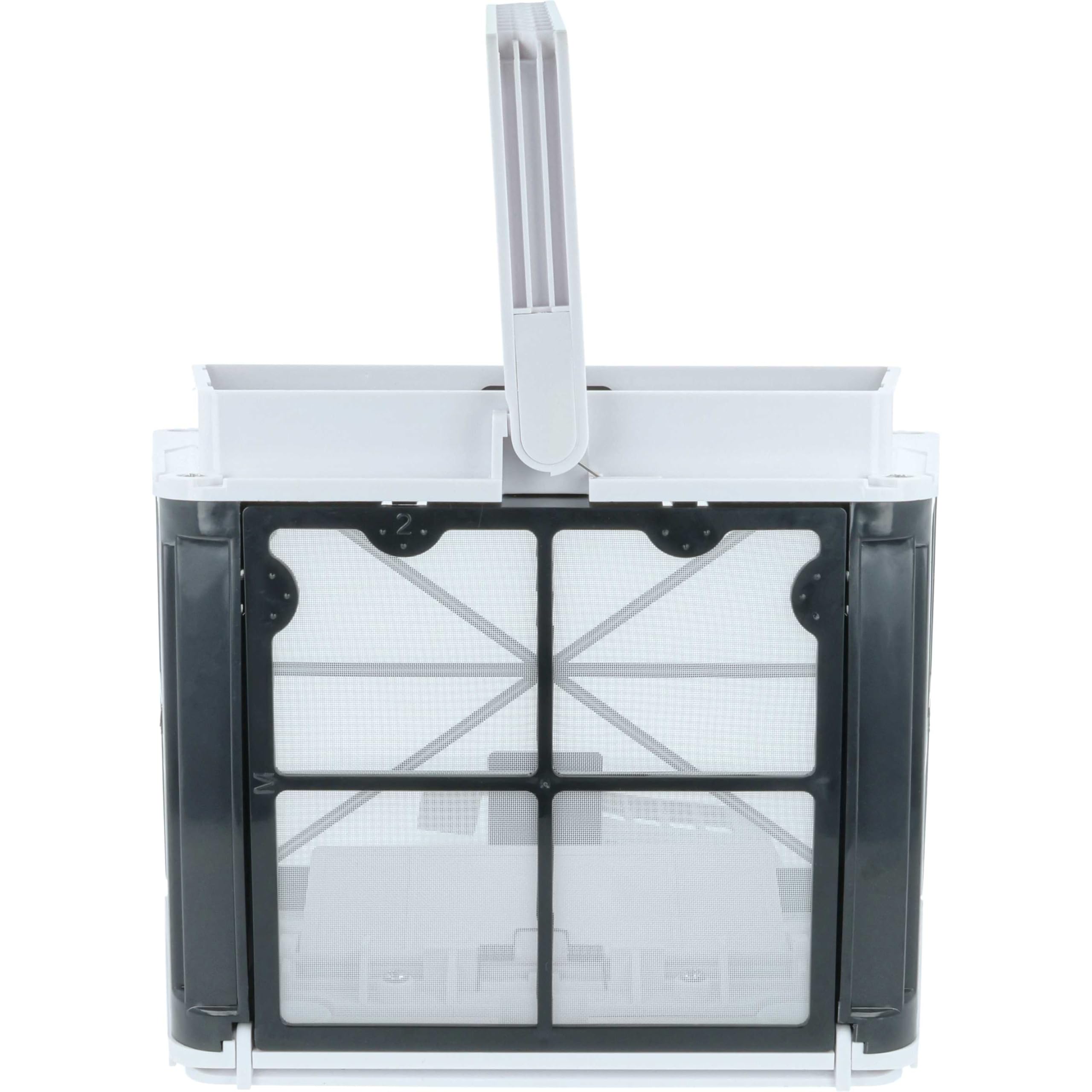 vhbw Filterkorb mit Motorschutz kompatibel mit Dolphin Classic Light Poolsauger, Poolroboter - 23,5 x 14,5 x 18 cm