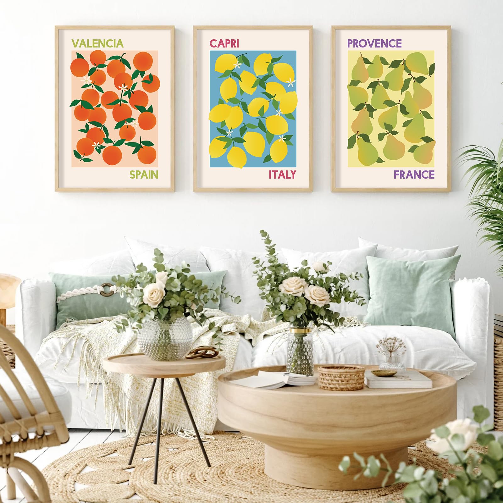 Amazon.com: JarThenaAMCS 3Pcs Fruit Market Wall Art Prints