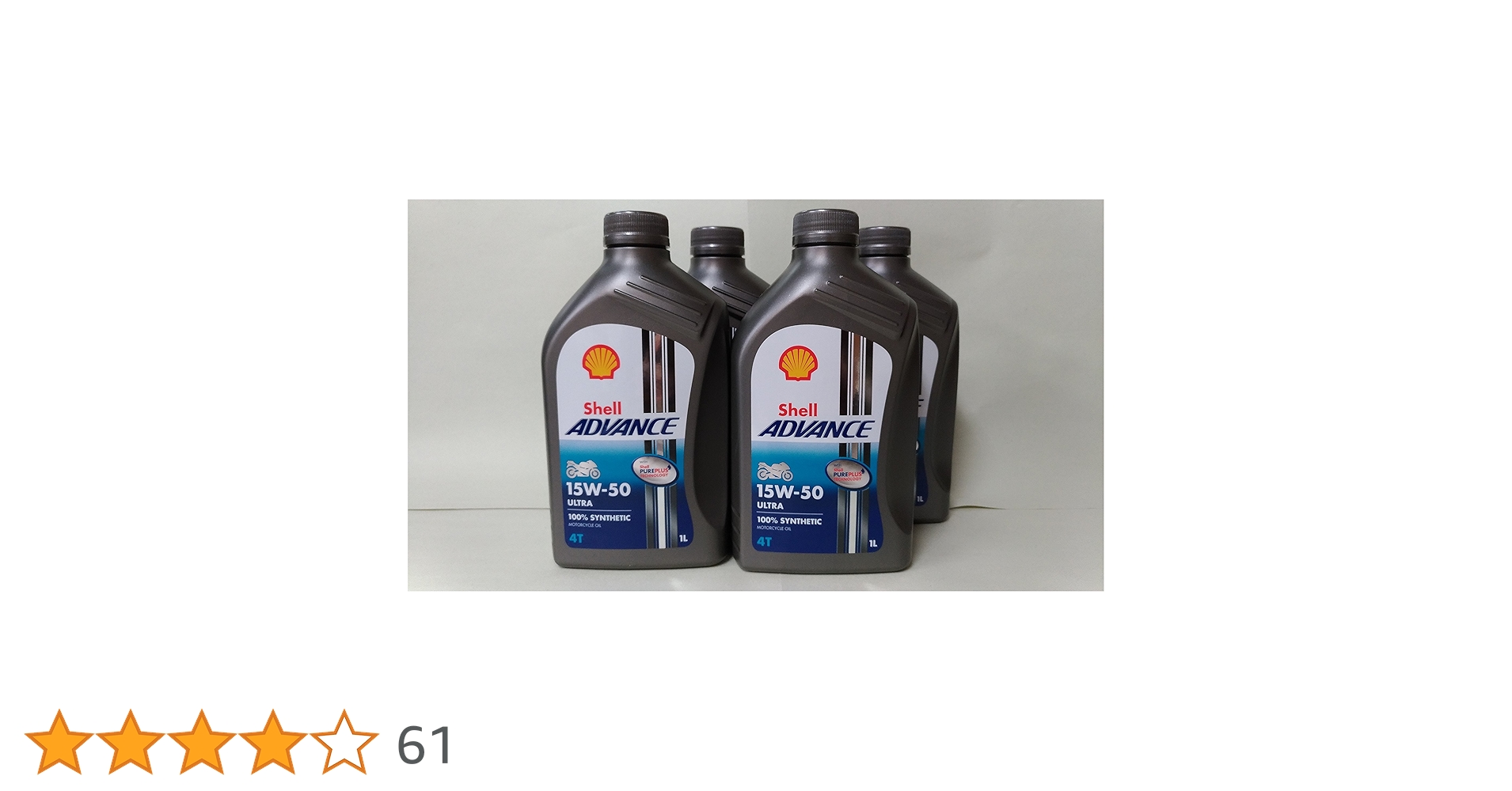 Shell Advance 4T ULTRA 15W-50 未開封5本+開封1本 Shell Advance 4T ULTRA 15W-50 未開封5本+開封1本 Amazon.com: