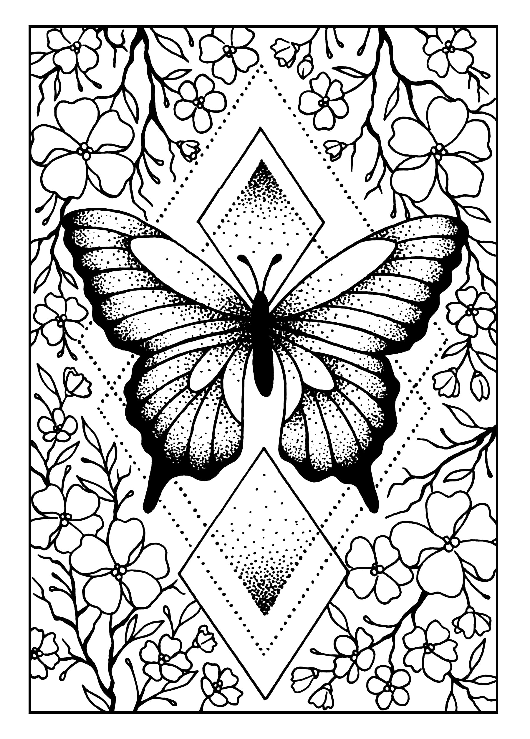 Creative Expressions Transparent Designer Boutique - Apple Blossom Flutters - Clear Stamp
