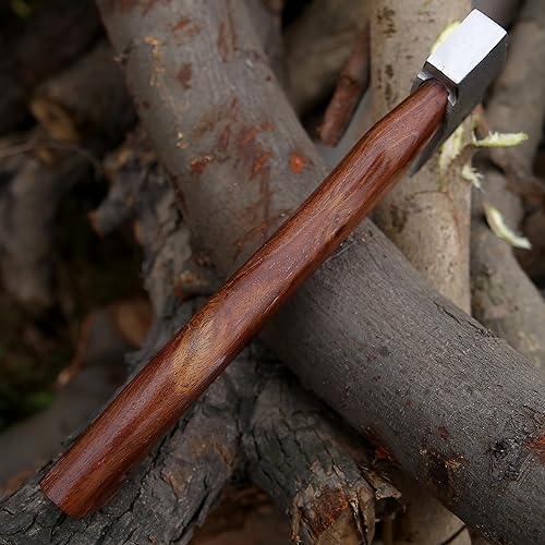 Miniatura 6 de Hachas forjadas a mano de 12 pulgadas, hacha de madera real, hacha de campamento, hacha de caza forestal, cortar madera, hachas de jardinería hechas