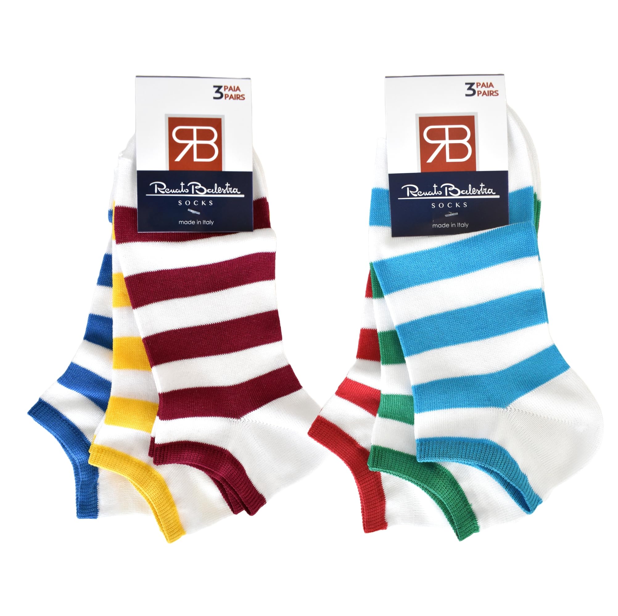 Renato Balestra - 6/9/12 PAIA calze invisibili minicalze fantasmini sneackers calzini alla caviglia Unisex Uomo e donna in cotone pettinato o mercerizzato tipo filo scozia elasticizzato non scalzano