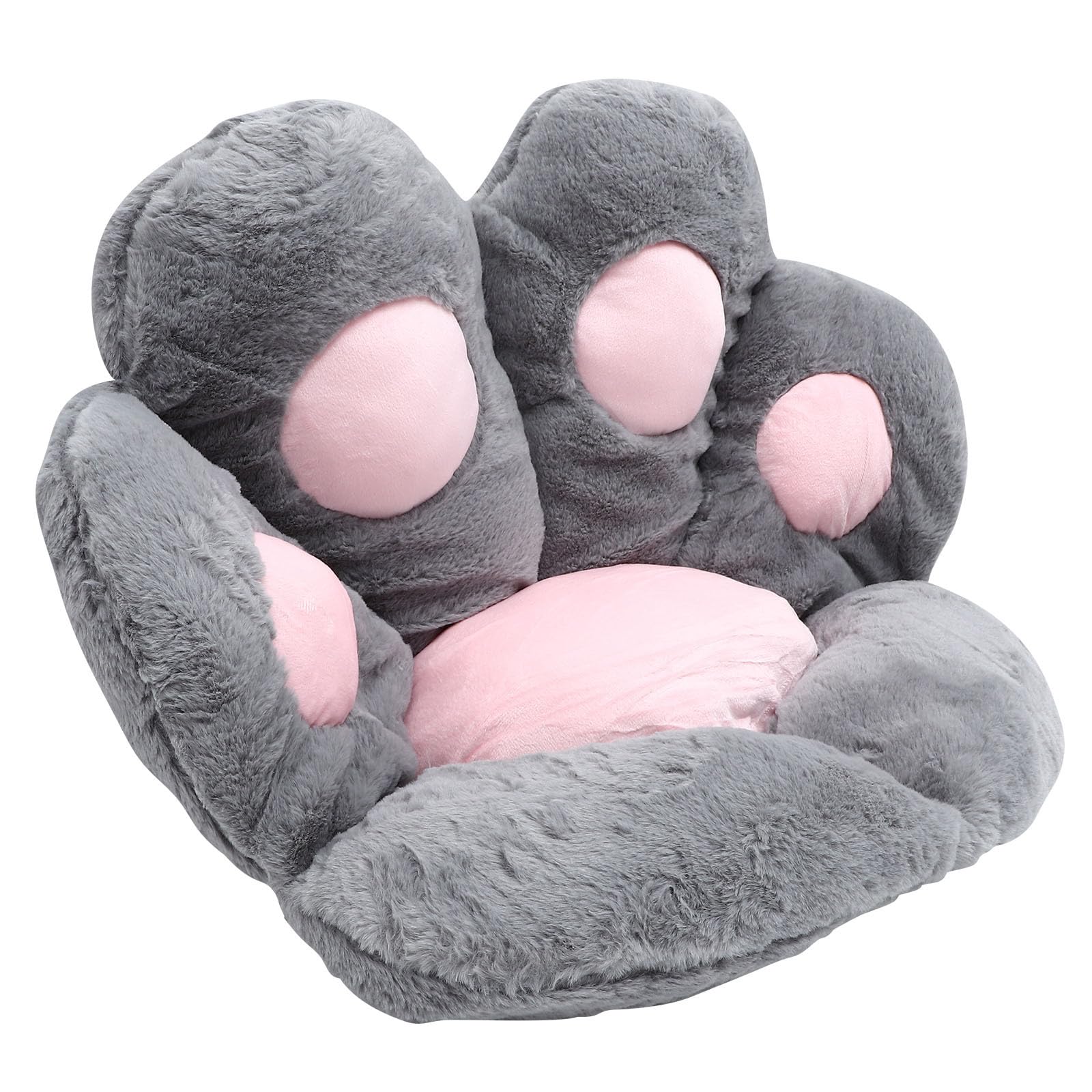 Cojín de asiento semirredondeado con relleno de algodón de polipropileno en forma de pata para una comodidad óptima y cojín de sofá de estilo de dibujos animados adecuado como almohada o