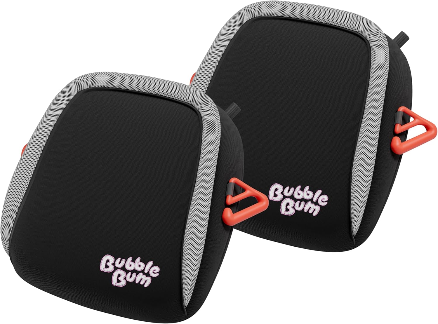 BubbleBum Booster Seat, Inflatable Car Seat, Car Booster Seats for 4-12 Years Boy Girls Child Kids, Backless Portable Narrow Slim Foldable Lightweight Safe for Travel &amp; Daily Use - Twin Black