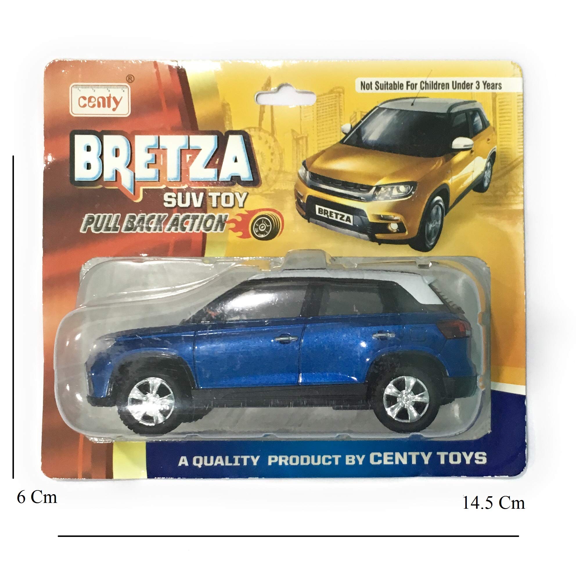 Centy Toys 36 Months Plastic Bretza Suv Pull Back Miniature Toy,Pack Of 1, Multicolor (B07HVY73D1) Amazon Price History, Amazon Price Tracker