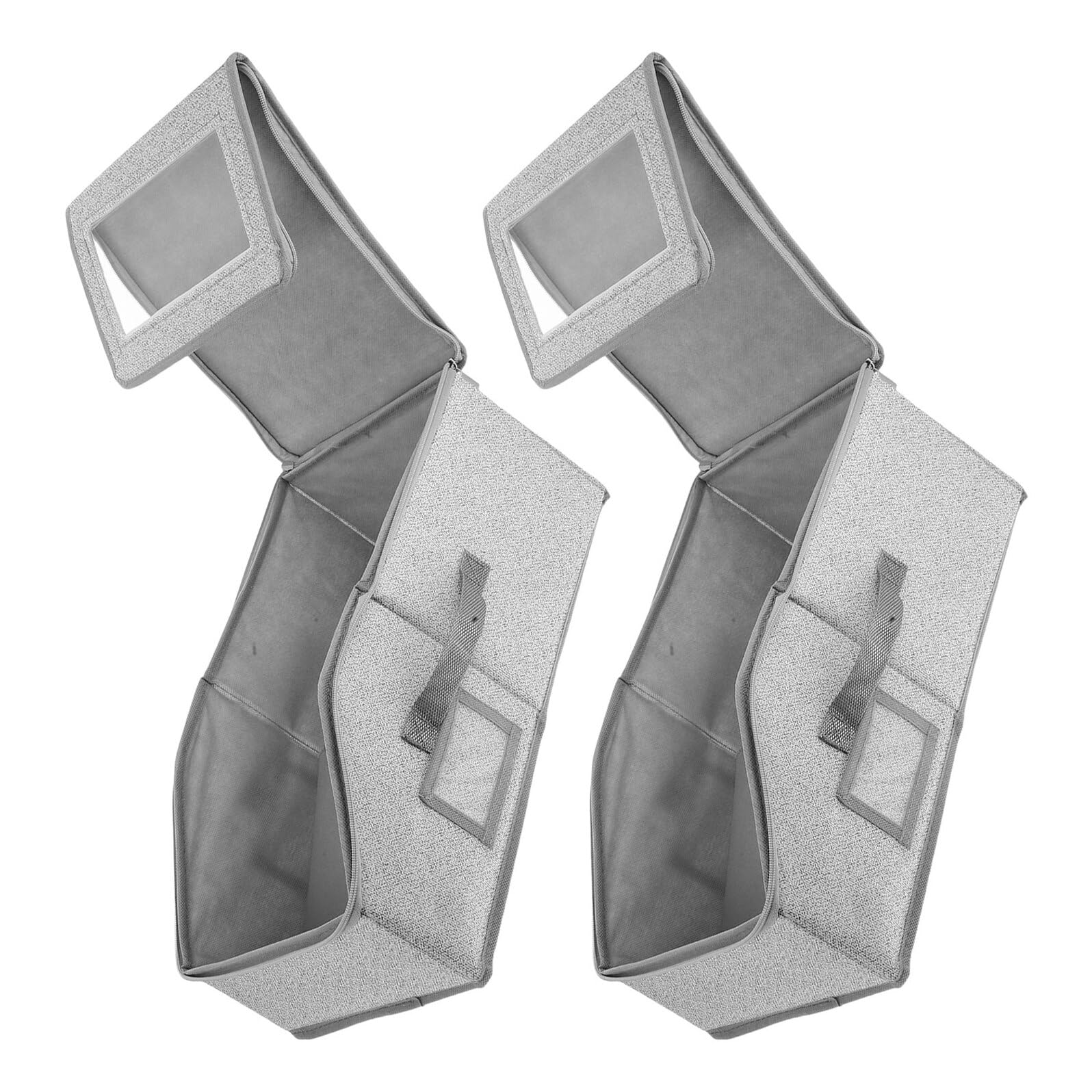 Cajas para Guardar Sombreros de Béisbol Plegables Gris 2 Unidades Organizador Portátil de Gran Capacidad para Armario Protector Estable contra Deformación Estuche de Viaje