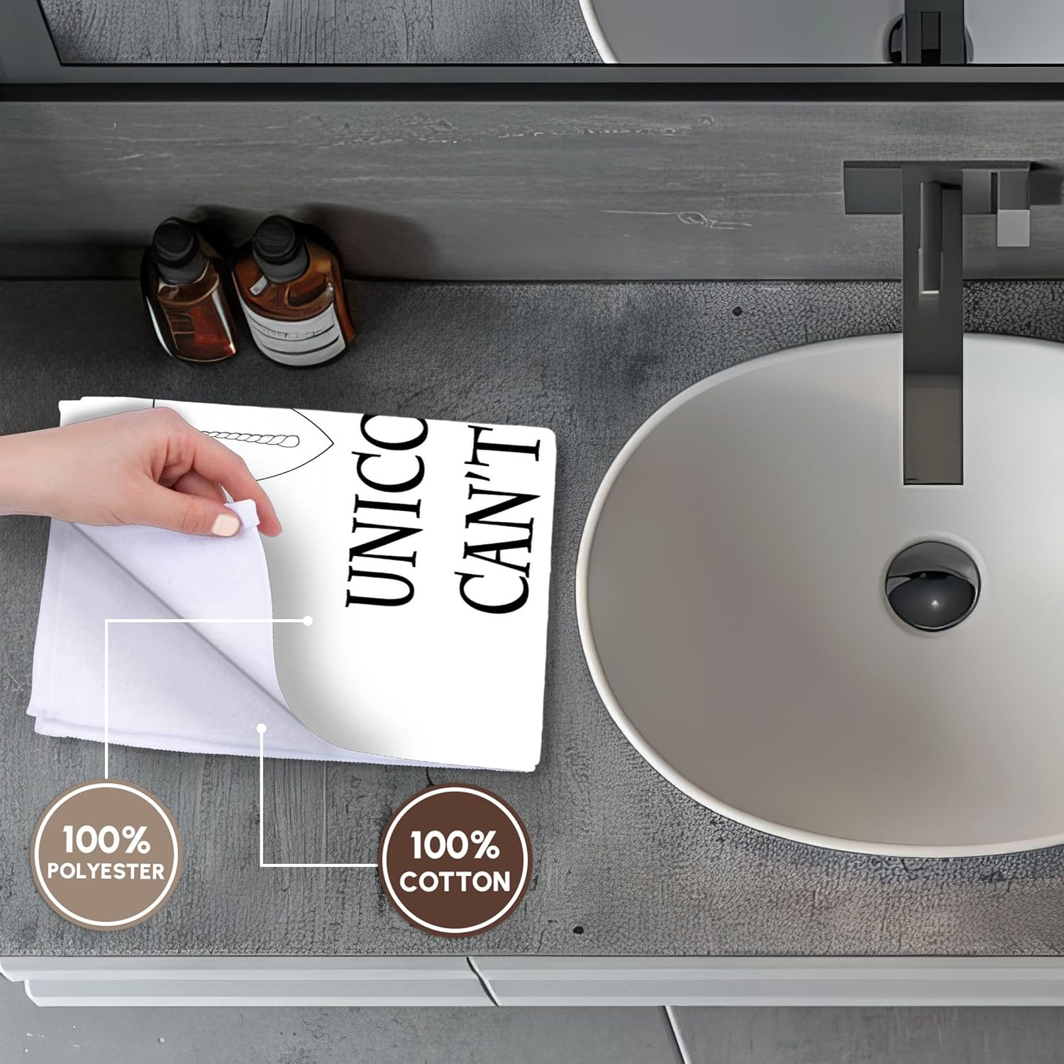 3dRose Unicorns Cant Fly. I Cant Fly. Therefore, I AM A Unicorn. 22x30 Bath Hand Pool Towel