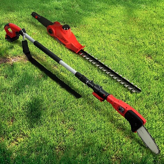 Giantz Pole Saw, 20V Hedge Trimmer Electric Poles Pruner Cordless