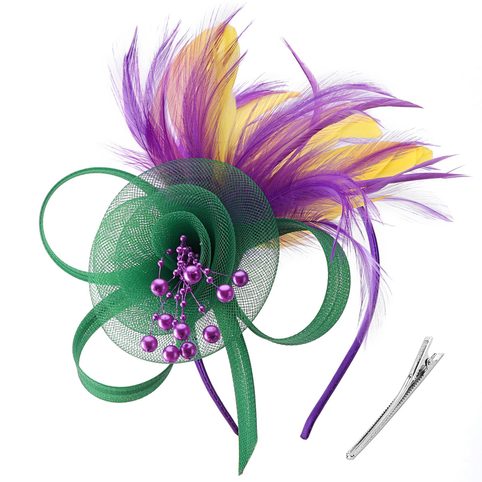 DRESHOW Fascinators Hats for Women Tea Party Fascinator Hats